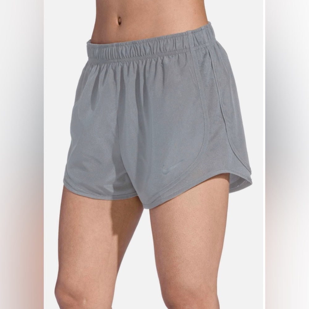 Gray nike running shorts